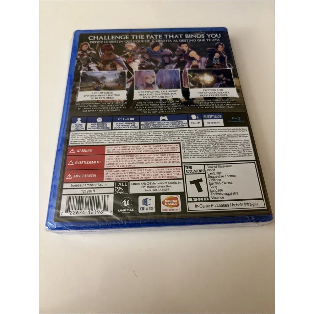 Tales of Arise PS4 Bandai Namco (Sony PlayStation 4, 2021) Factory Sealed